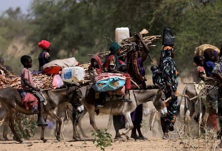 Refugiados sudaneses. Foto: Reuters.