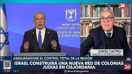 Jorge Castro sobre la nueva medida de Israel en Cisjordania.