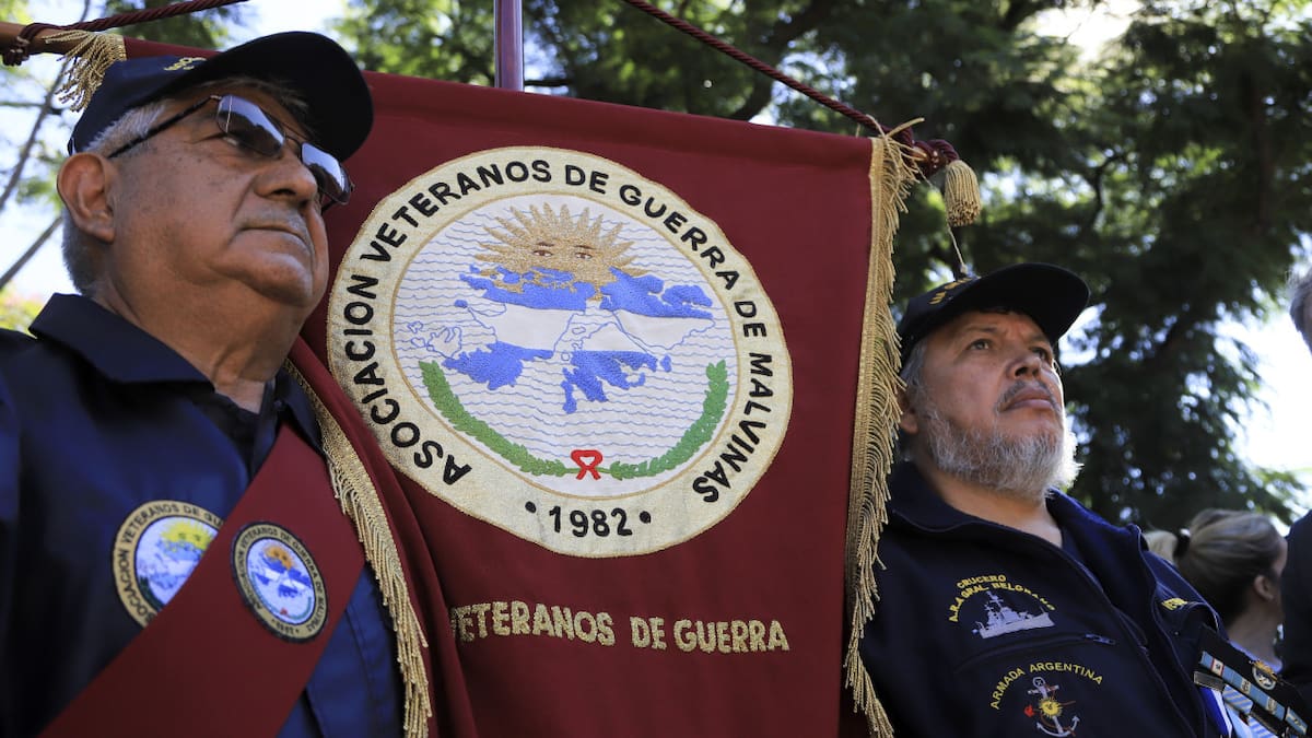 Veteranos de la Guerra de Malvinas. Foto: NA