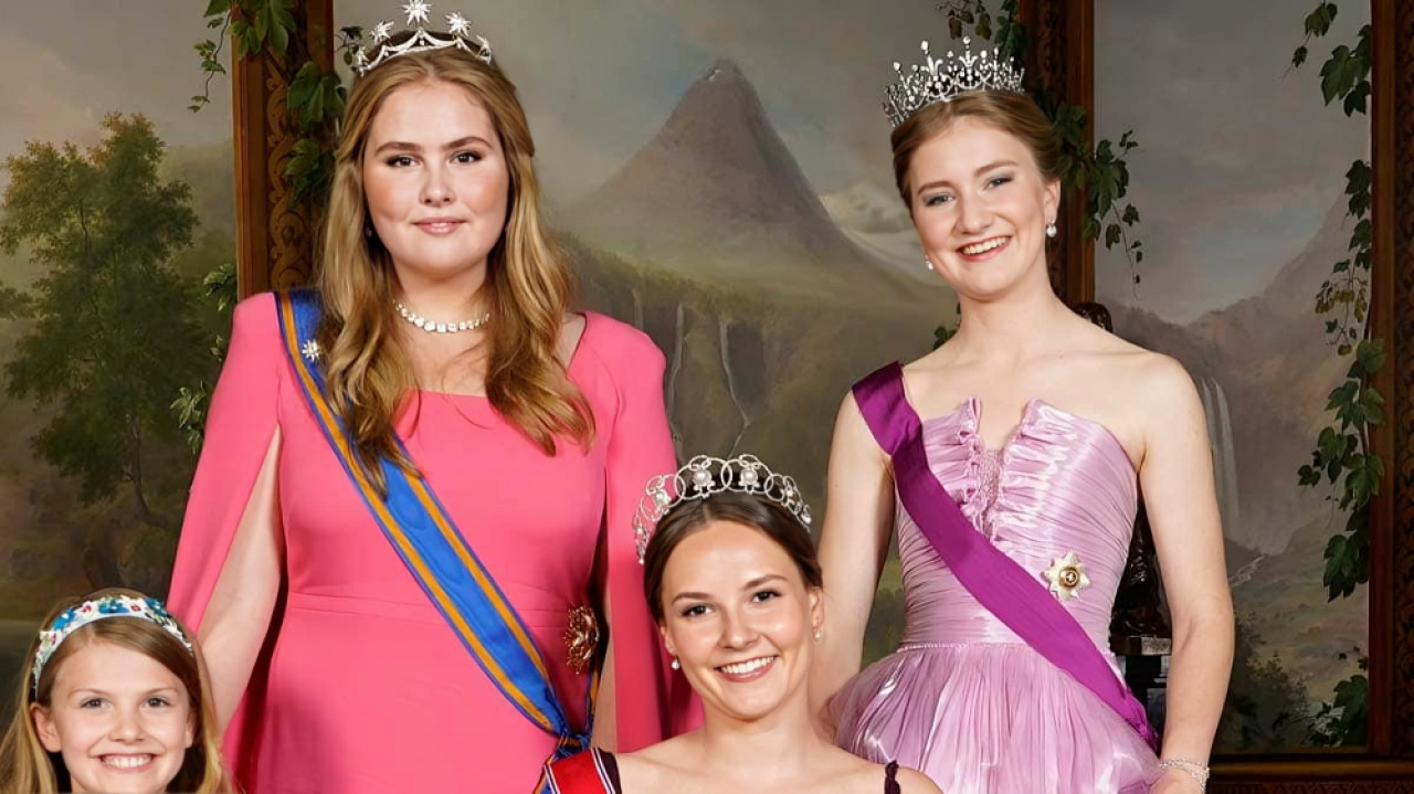 Amalia de Países Bajos, Elisabeth de Bélgica e Ingrid de Noruega. Foto: Instagram.