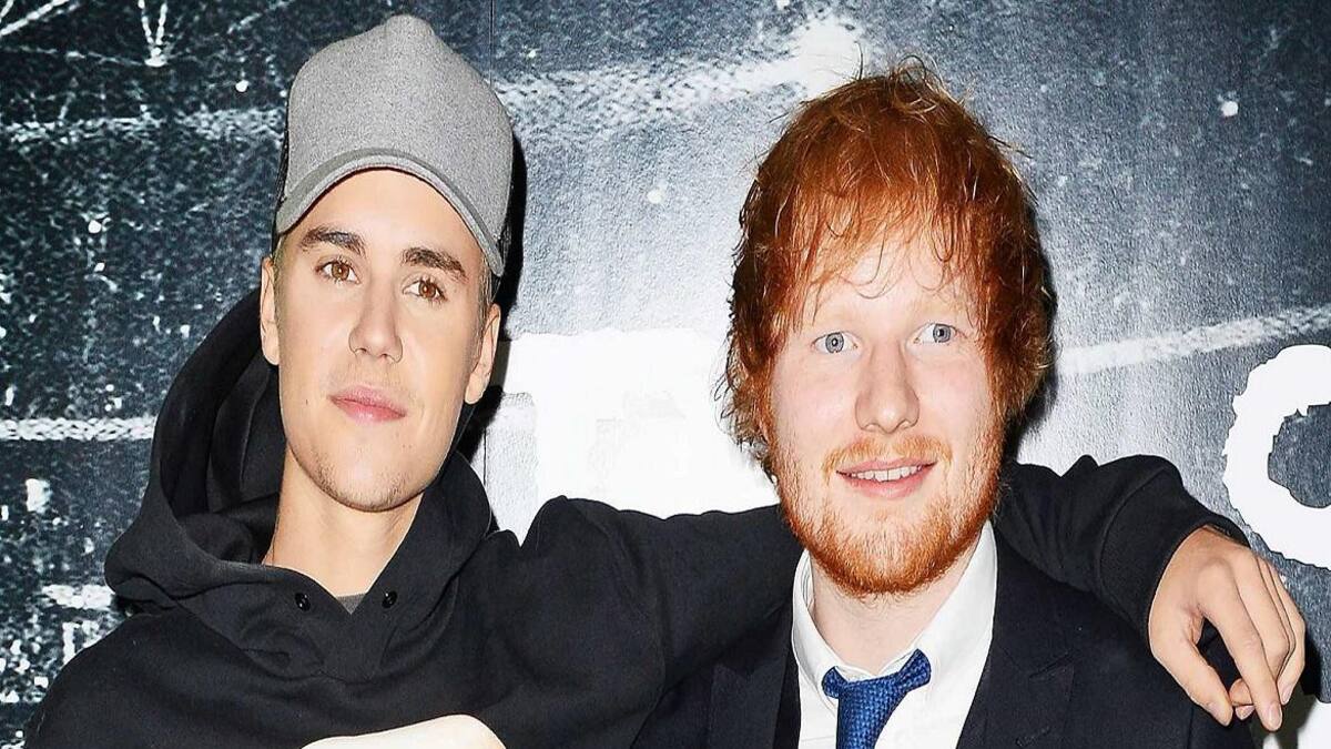 Ed Sheeran y Justin Bieber