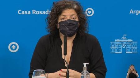 Carla Vizzotti, ministra de Salud.