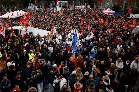 Movilización en Francia. Foto: Reuters.