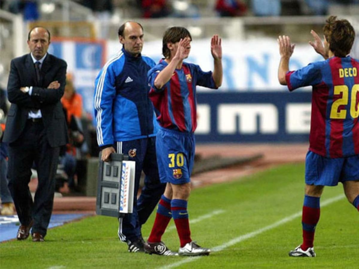Debut de Messi en Barcelona