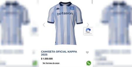 La venta de la nueva camiseta en la tienda oficial de Racing