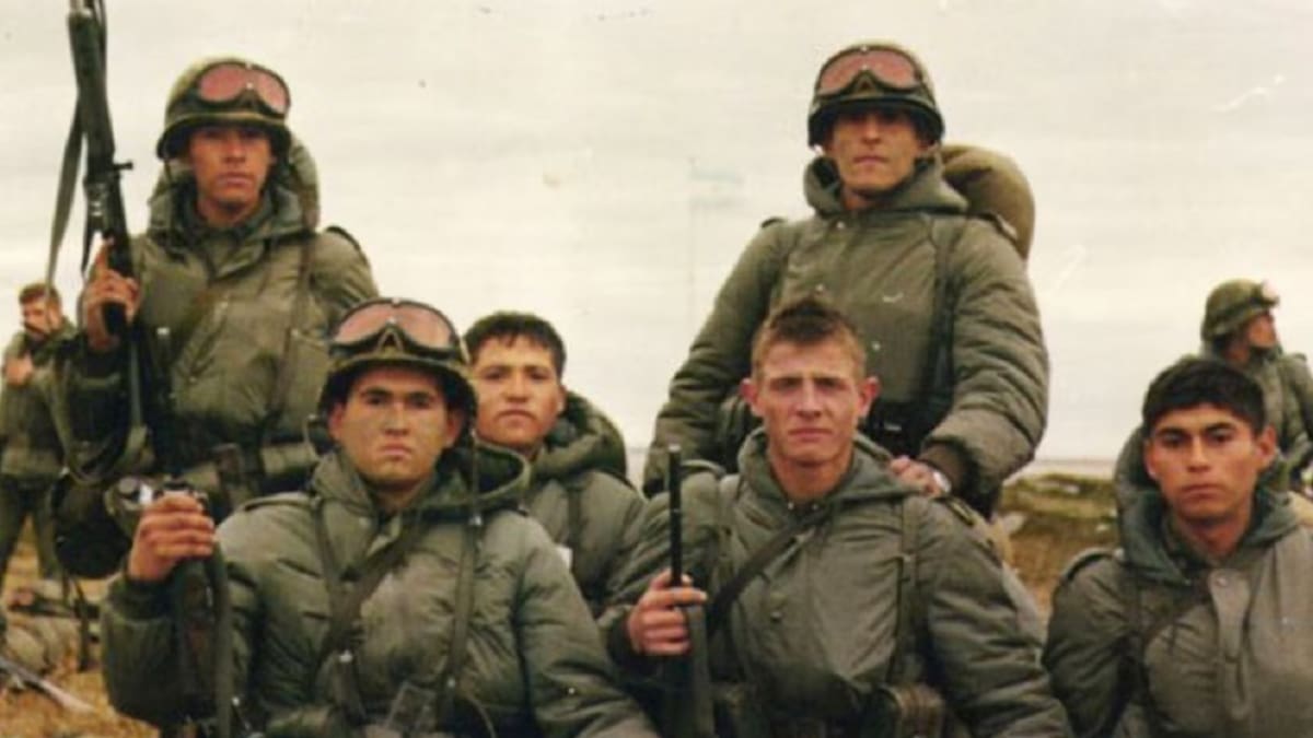 Soldados argentinos en Malvinas