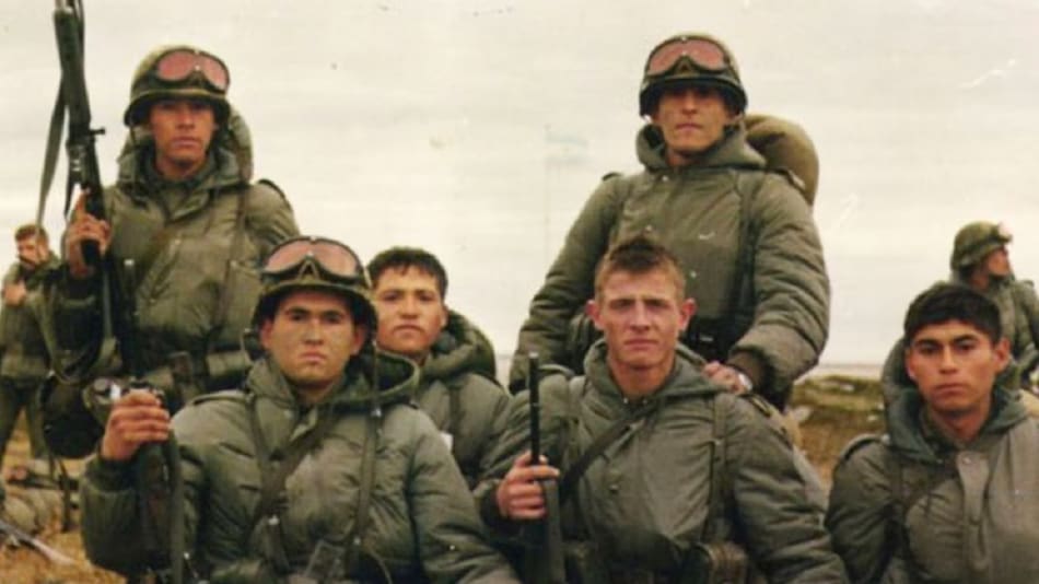 Soldados argentinos en Malvinas