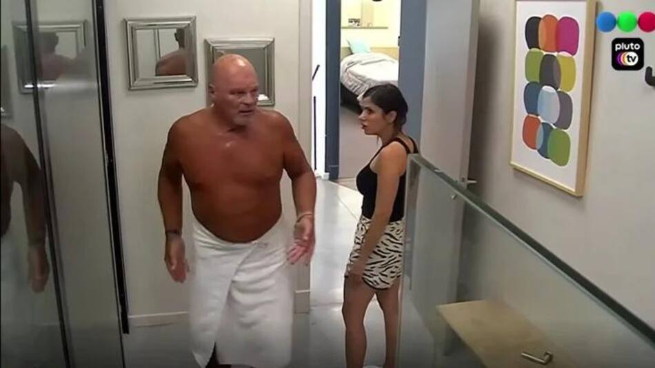 Alfa y Romina de Gran Hermano. Foto: captura de video
