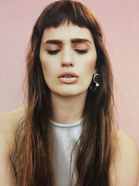 Flequillo de rolinga recto en tendencia. Foto PINTEREST