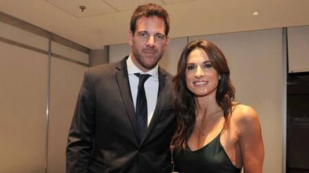 Juan Martín Del Potro y Gabriela Sabatini. Foto: NA.