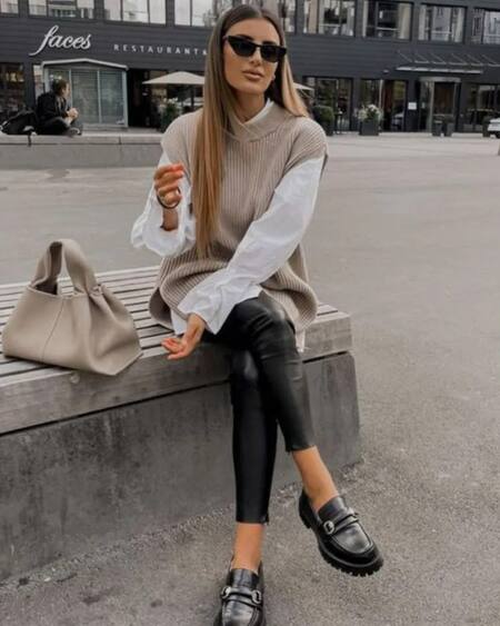 Look con chaleco. Foto PINTEREST