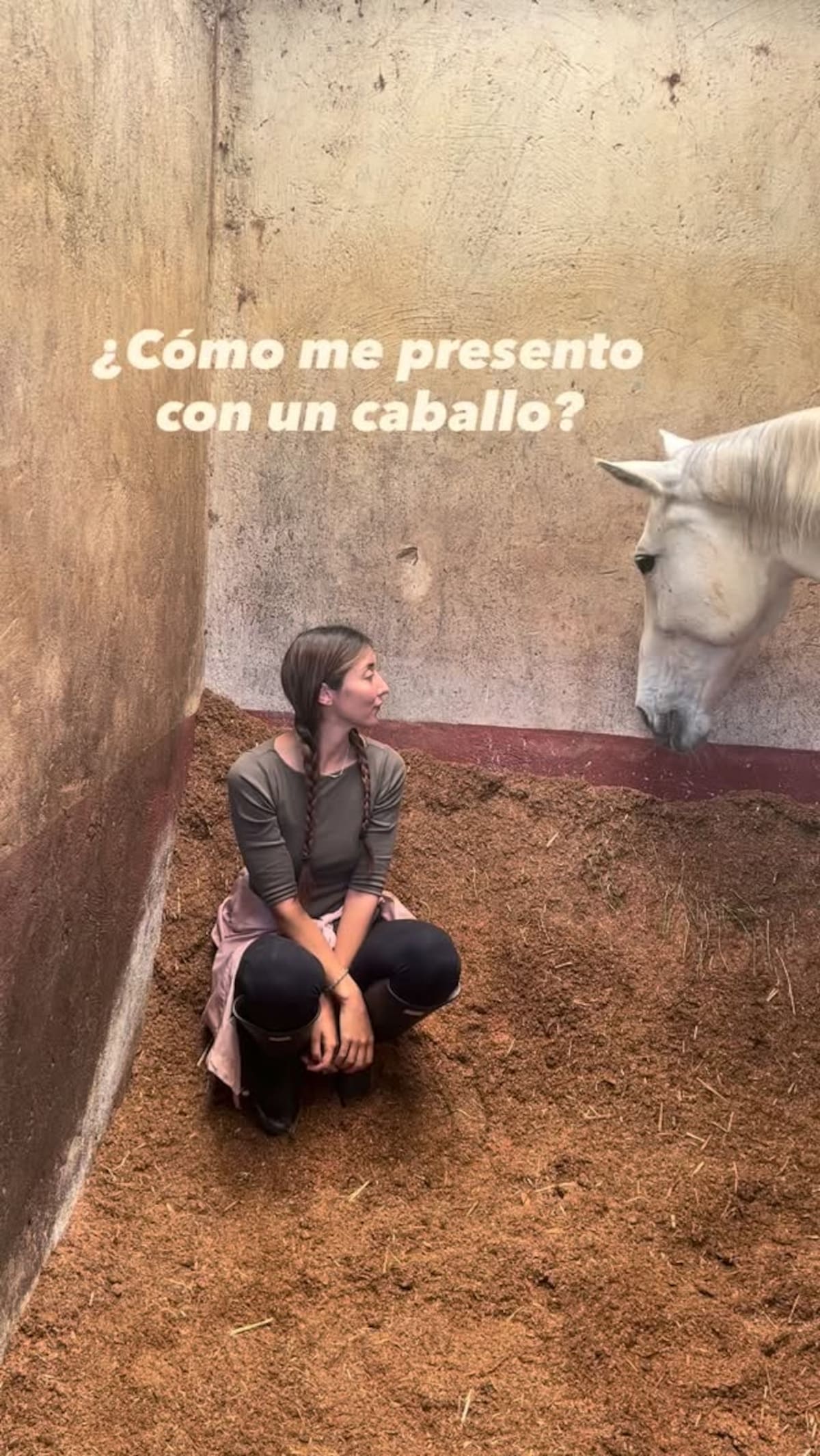 Constanza, horse whisperer.