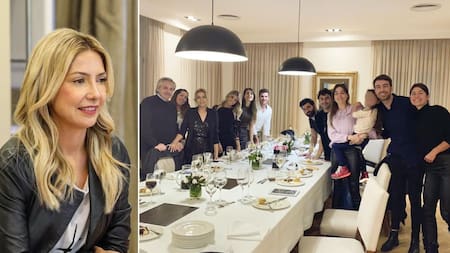 Fabiola Yañez, fiesta en Olivos, NA