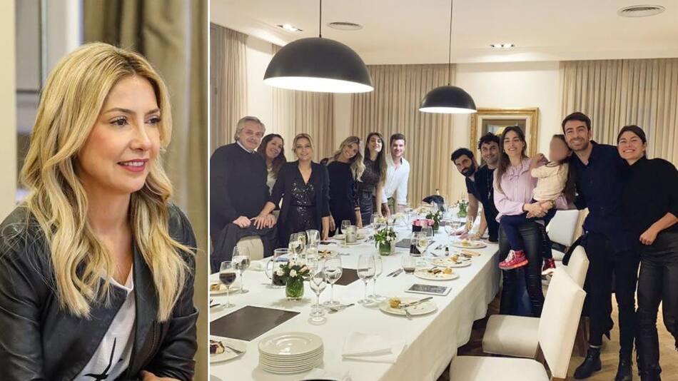 Fabiola Yañez, fiesta en Olivos, NA