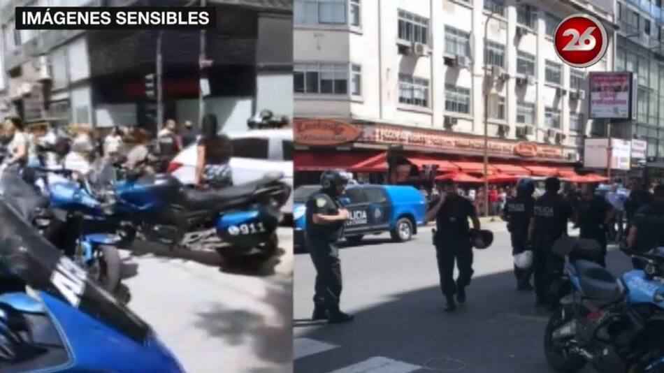 Violento tiroteo en microcentro