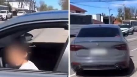 Polémica por nene manejando en Mar del Plata. Fuente: X