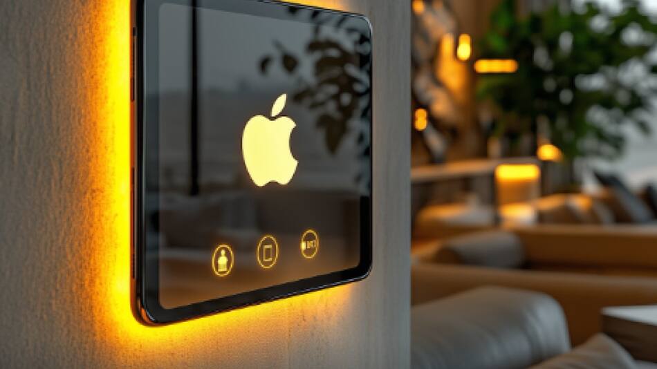 Así será la tablet inteligente de pared de Apple para el hogar. Foto: Redes Sociales.