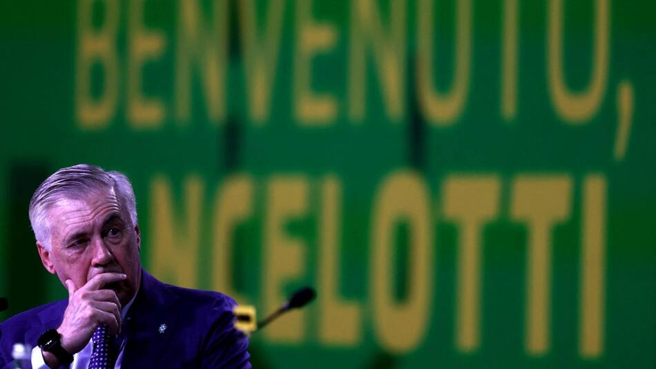 Carlo Ancelotti, DT de Brasil. Foto: Reuters/Ricardo Moraes.