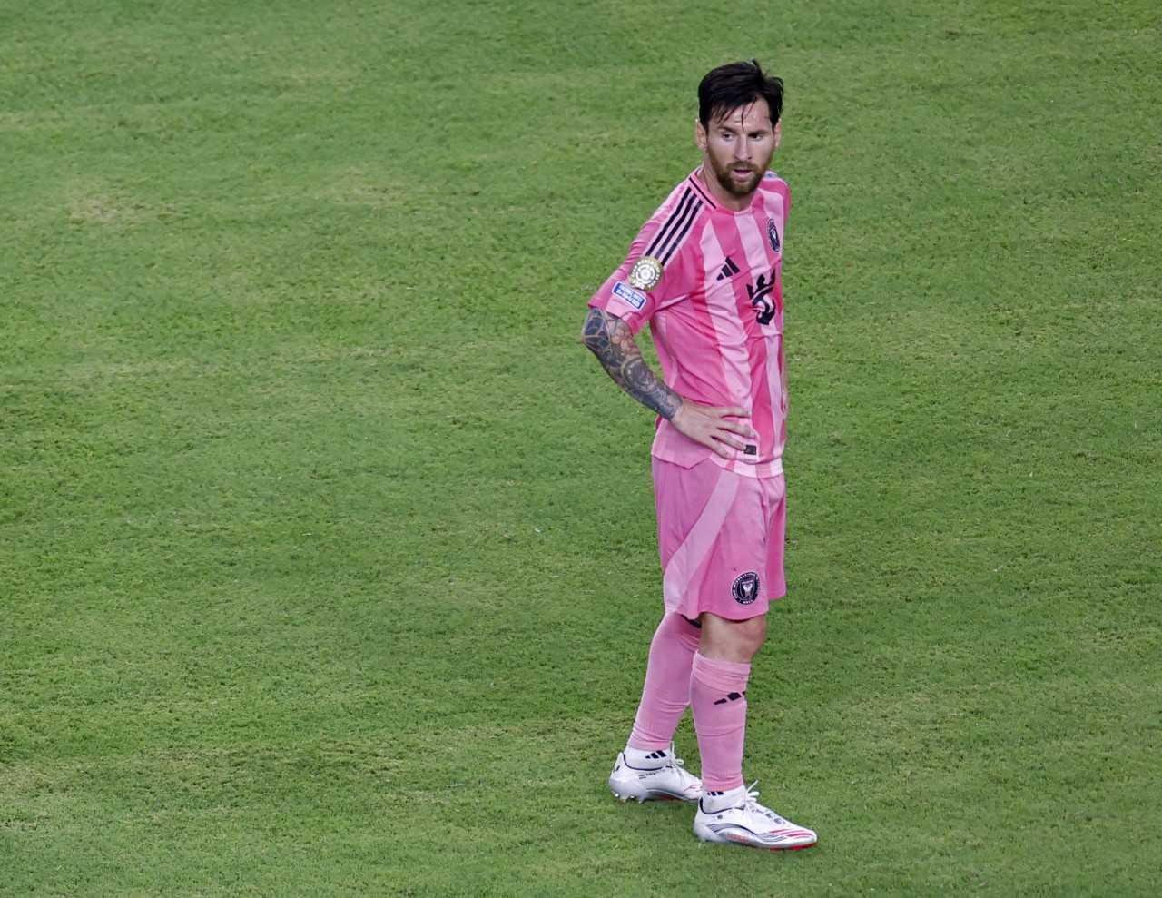 Lionel Messi con la casaca del Inter Miami en el Mundial de Clubes 2025. Foto: Reuters/Marco Bello.