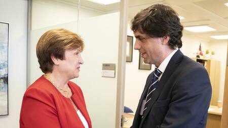 Kristalina Georgieva y Hernán Lacunza, Agencia NA