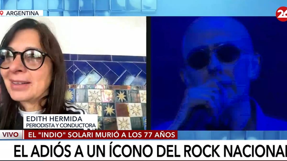 Edith Hermida sobre la muerte del Indio Solari.