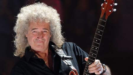 Brian May, el guitarrista de Queen. Foto: NA.