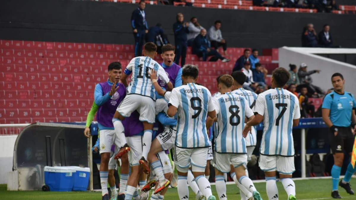 Selección Argentina Sub 17 vs. Venezuela. Foto: Twitter @Argentina.