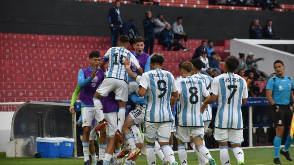 Selección Argentina Sub 17 vs. Venezuela. Foto: Twitter @Argentina.
