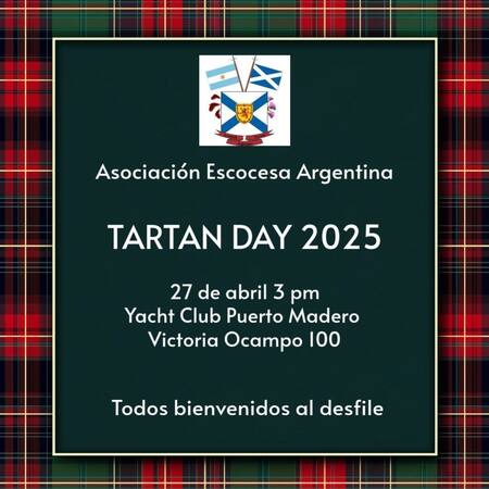 La comunidad argentino-escocesa celebrará con un desfile, como todos los años, el Tartan Day. Foto: Asociación Escocesa