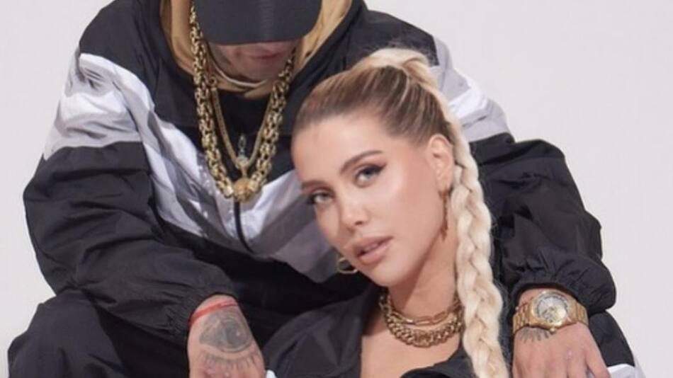 Wanda Nara y L-Gante. Foto: Instagram/wanda_nara