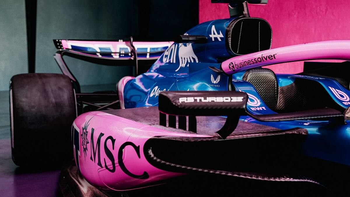 El monoplaza A525 de Franco Colapinto para el GP de Las Vegas 2025 de la Fórmula 1.