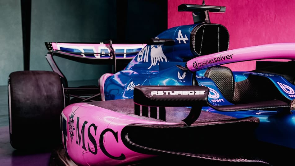 El monoplaza A525 de Franco Colapinto para el GP de Las Vegas 2025 de la Fórmula 1.