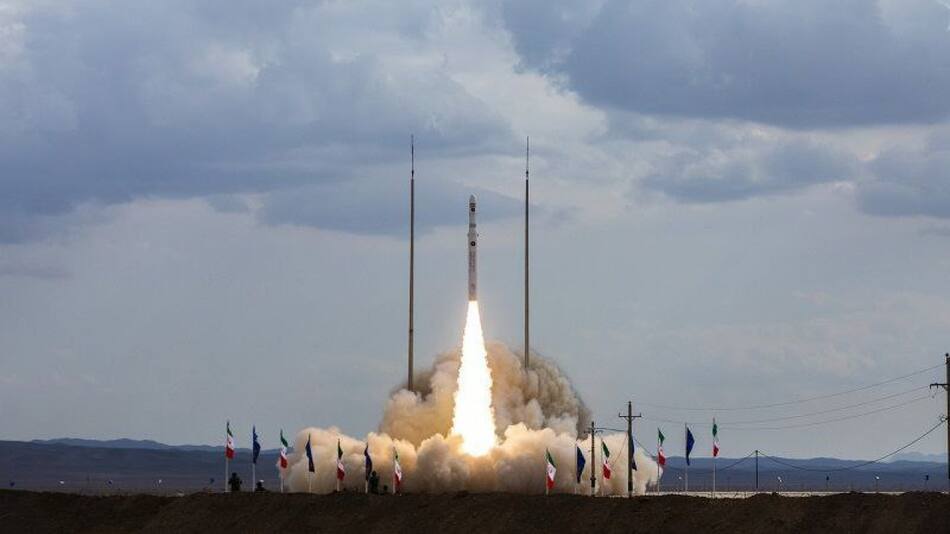 Satélite iraní lanzado en medio del conflicto en Medio Oriente. Foto: X.