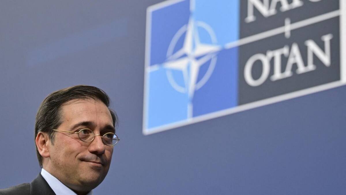 Canciller español José Manuel Albares, OTAN, AFP