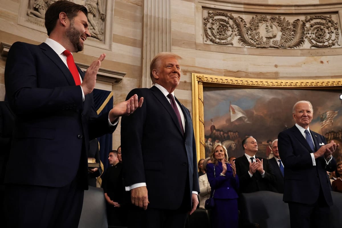 Donald Trump asume como presidente de EEUU. Foto: Reuters/Chip Somodevilla