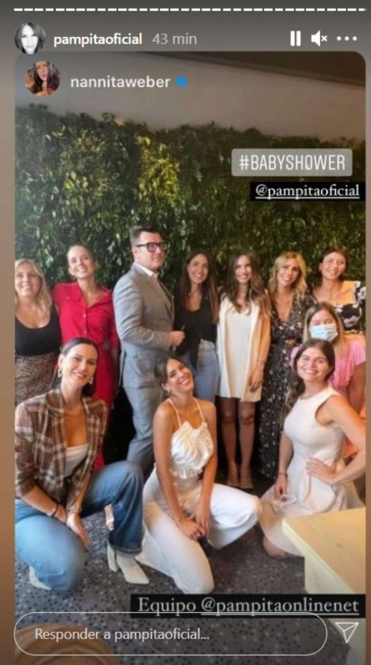 Pampita se defendió de las críticas por su baby shower