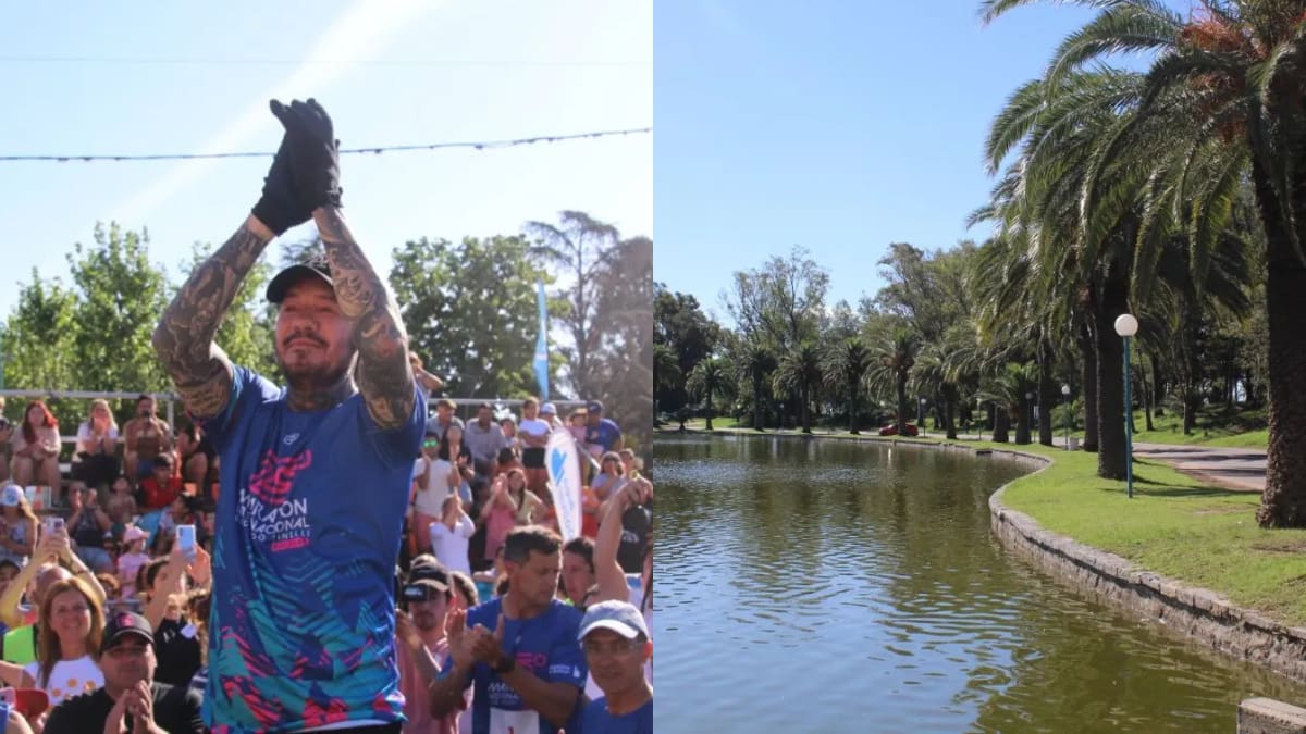 Marcelo Tinelli en Bolívar maratón dino hugo tinelli turismo buenos aires