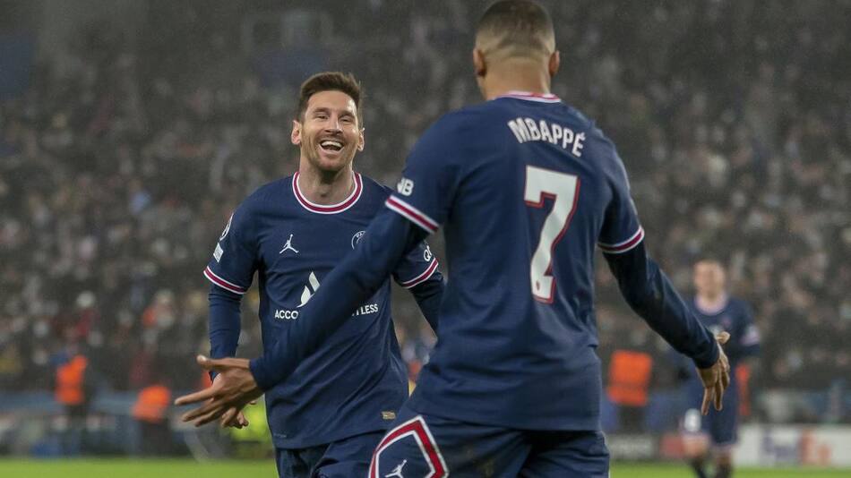 Mbappé y Lionel Messi, PSG, foto NA
