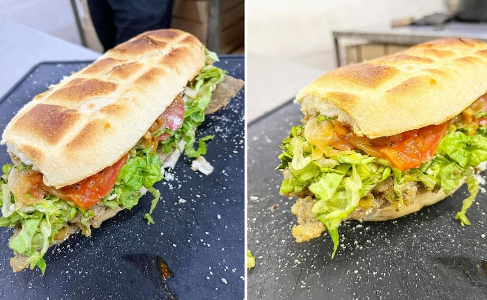 Sánguche de milanesa tucumano. Foto: Instagram @panzallena.ba
