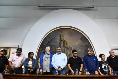 Sindicalistas se reunieron en la sede de la CGT. Foto: Télam