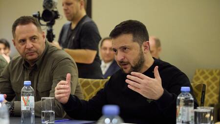 Zelenski en Argentina. Foto: @ZelenskyyUa