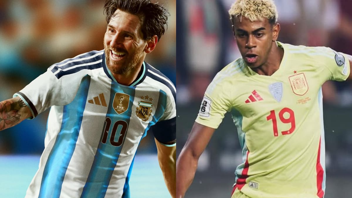Lionel Messi y Lamine Yamal, las figuras de Argentina y España.