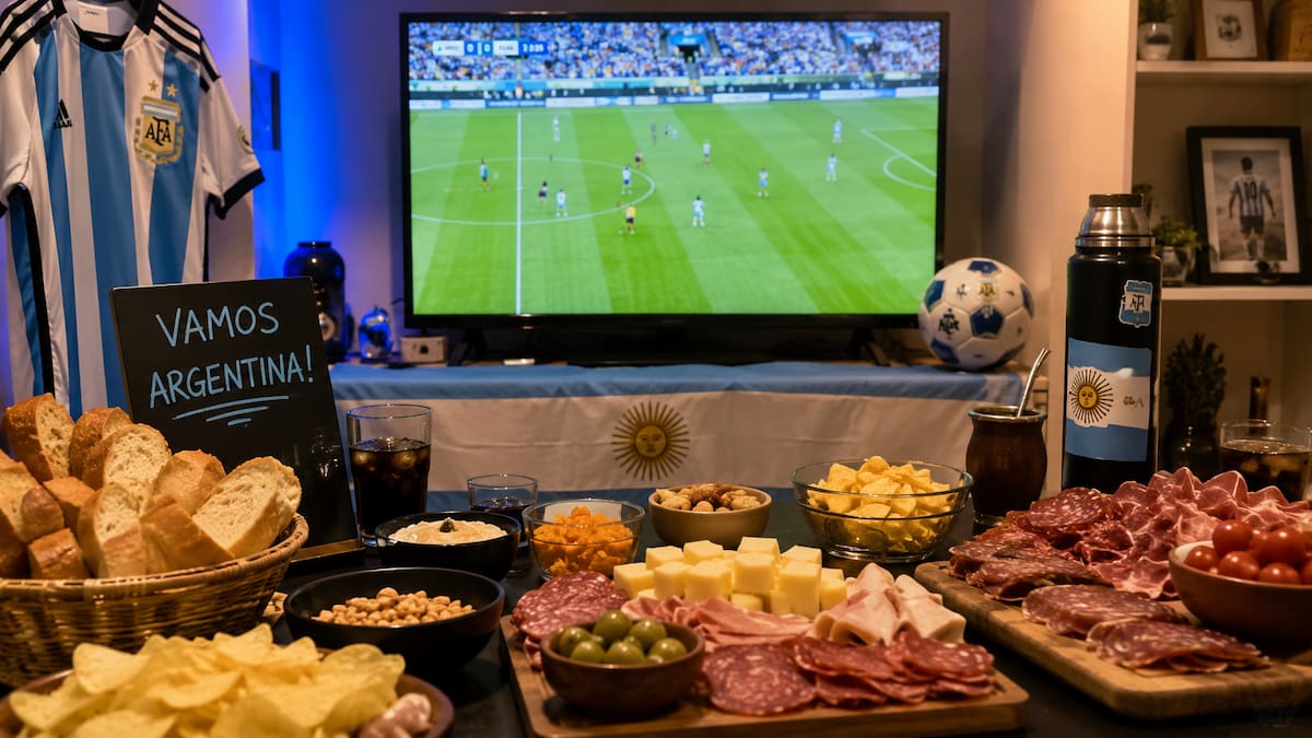 Picadas fáciles, ricas y económicas: qué comer durante el partido de la Selección Argentina este sábado