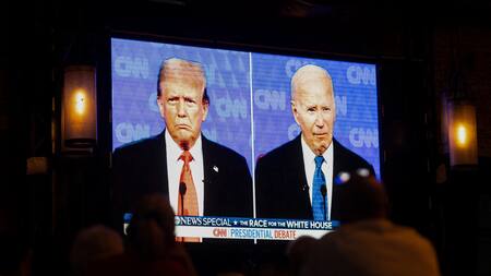 Joe Biden y Donald Trump, debate presidencial Estados Unidos. Foto: Reuters.