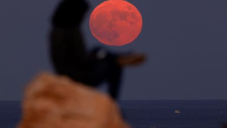 Luna llena. Foto: Reuters.