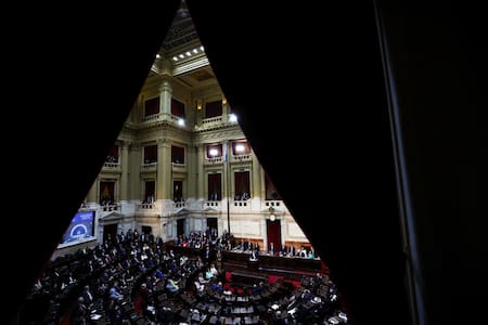 Javier Milei presentó el Presupuesto 2025 en el Congreso. Foto: Reuters