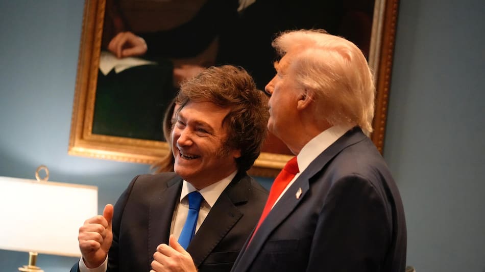 Javier Milei y Donald Trump.