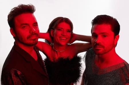 Felipe Colombia, Benjamín Rojas y Camila Bordonaba en el regreso de Erreway. Foto: instagram felipecolombok.