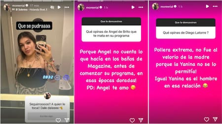 Las picantes historias de Morena Rial. Foto: Instagram.