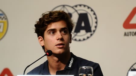 Franco Colapinto en el ACA. Foto: Telam.